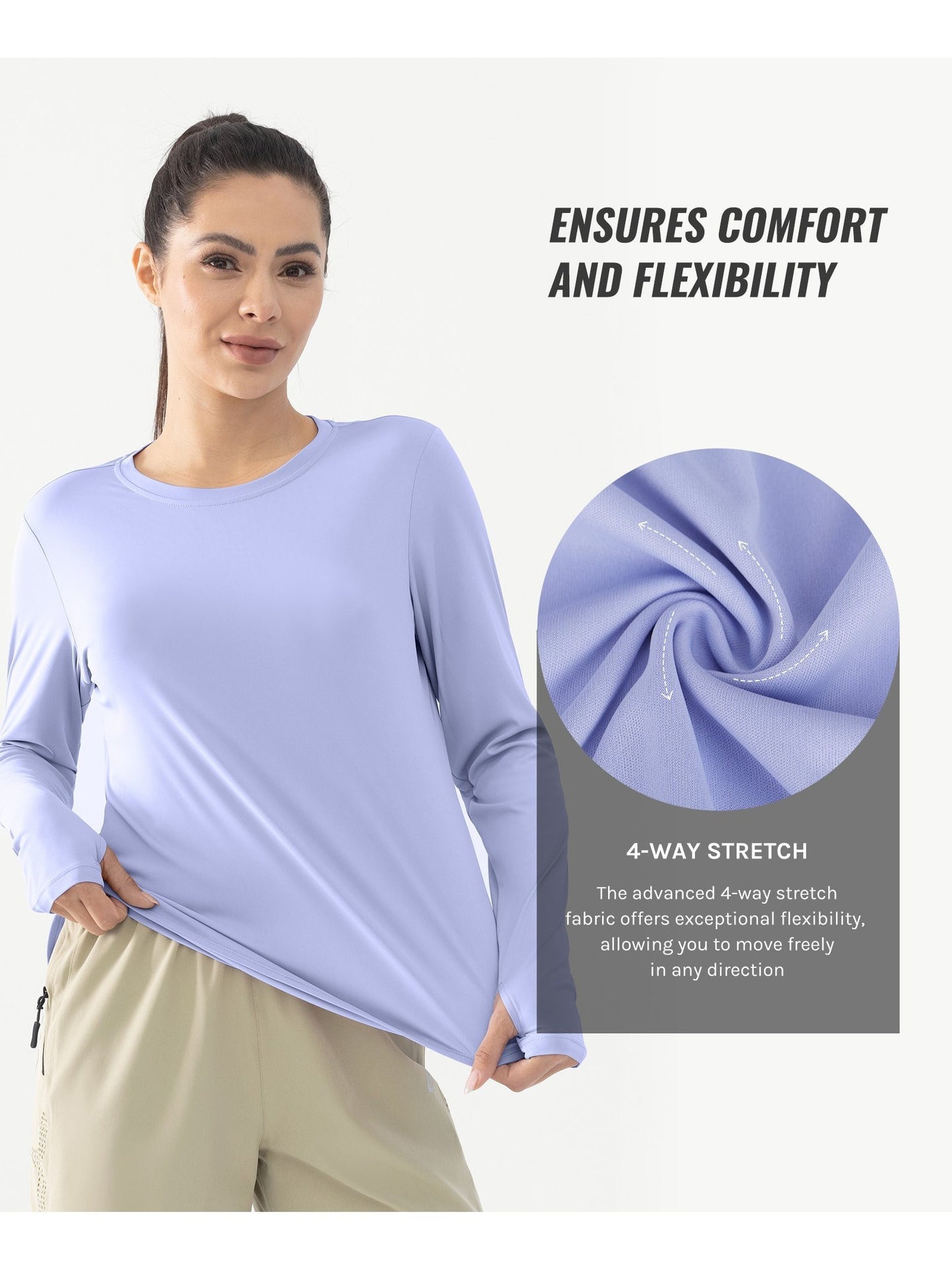 Women's Long Sleeve Lightweight Sun Shirts Summer 2025 UPF 50+ UV Protection Fishing Hiking Shirts