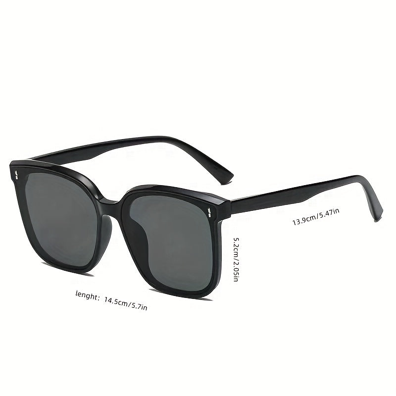 Unisex Square Fashion Glasses with Anti-Glare Mirror Lenses & Anti-Reflective Coating - Lightweight Durable Frame for Driving, Casual Wear - Mixed Colors for Men & Women, Driving Eyewear, Sleek Eyewear, Highquality Lenses