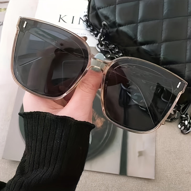 Unisex Square Fashion Glasses with Anti-Glare Mirror Lenses & Anti-Reflective Coating - Lightweight Durable Frame for Driving, Casual Wear - Mixed Colors for Men & Women, Driving Eyewear, Sleek Eyewear, Highquality Lenses