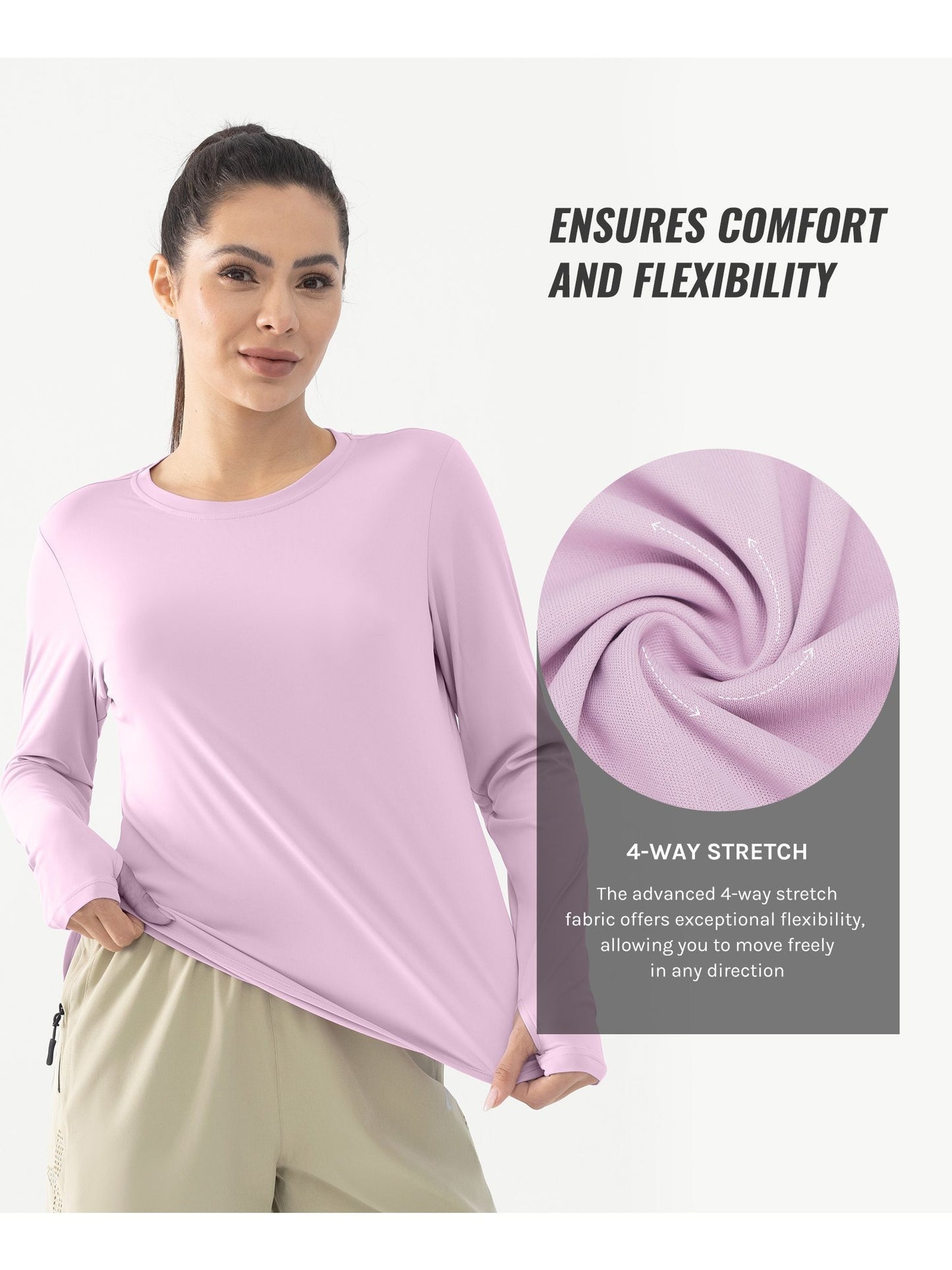 Women's Long Sleeve Lightweight Sun Shirts Summer 2025 UPF 50+ UV Protection Fishing Hiking Shirts