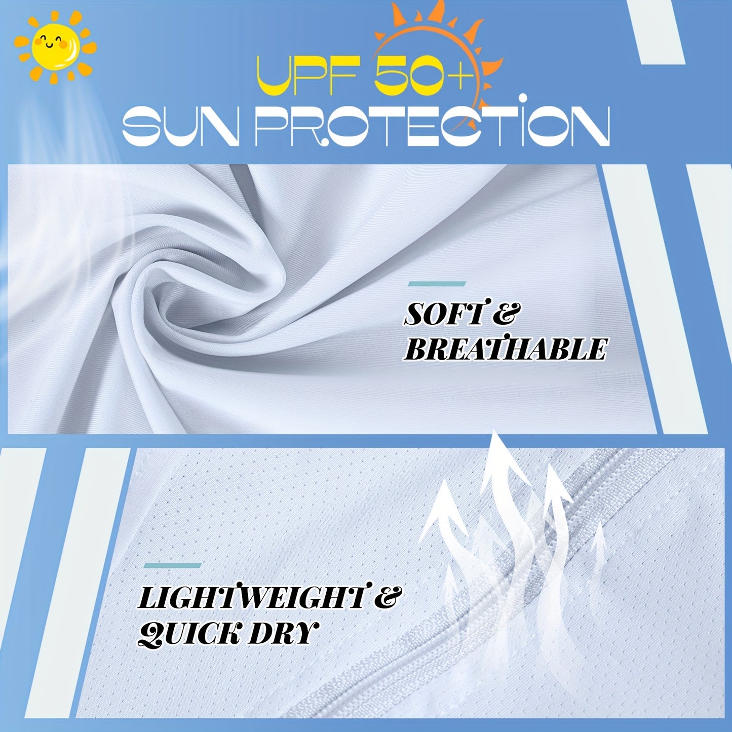 2pcs UV Protection Clothing Sun Protection Hoodie Jacket Full Zip UV Block Clothing for Women