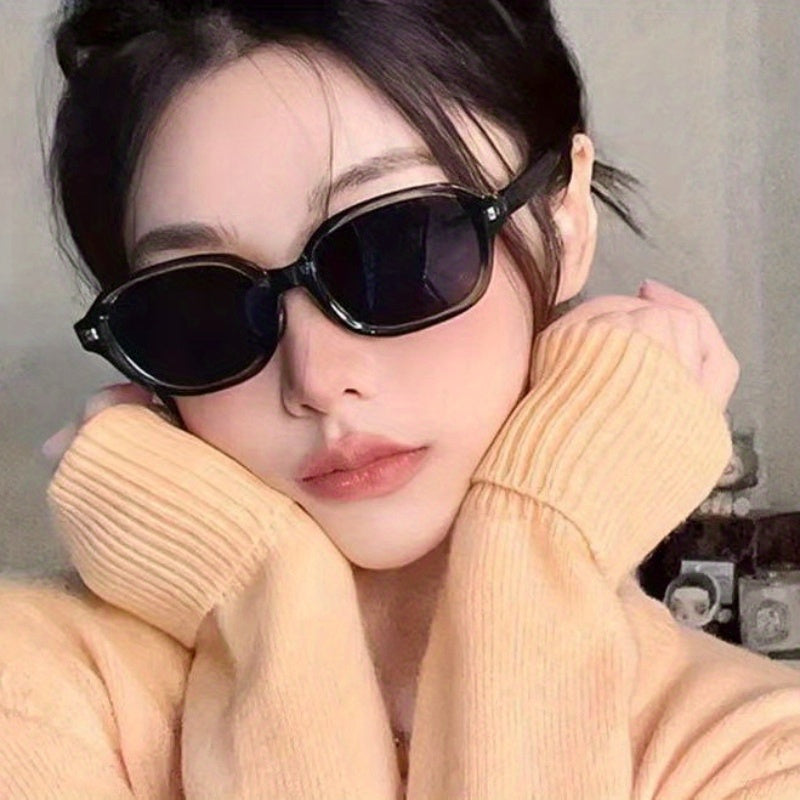 2025 New Fashionable Korean Foldable Portable Retro Glasses Instagram Trendy Fashion Premium Glasses