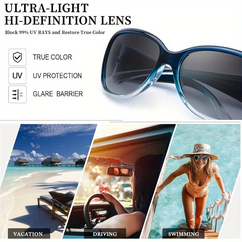 Myiaur for Women 2024 Trendy Retro Shades with Protection Butterfly Decors 2 Pack