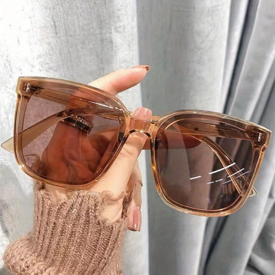 Unisex Square Fashion Glasses with Anti-Glare Mirror Lenses & Anti-Reflective Coating - Lightweight Durable Frame for Driving, Casual Wear - Mixed Colors for Men & Women, Driving Eyewear, Sleek Eyewear, Highquality Lenses