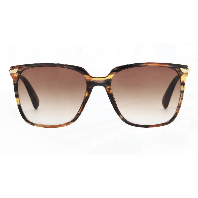 Women's Square Fashion Fashion Glasses Brown