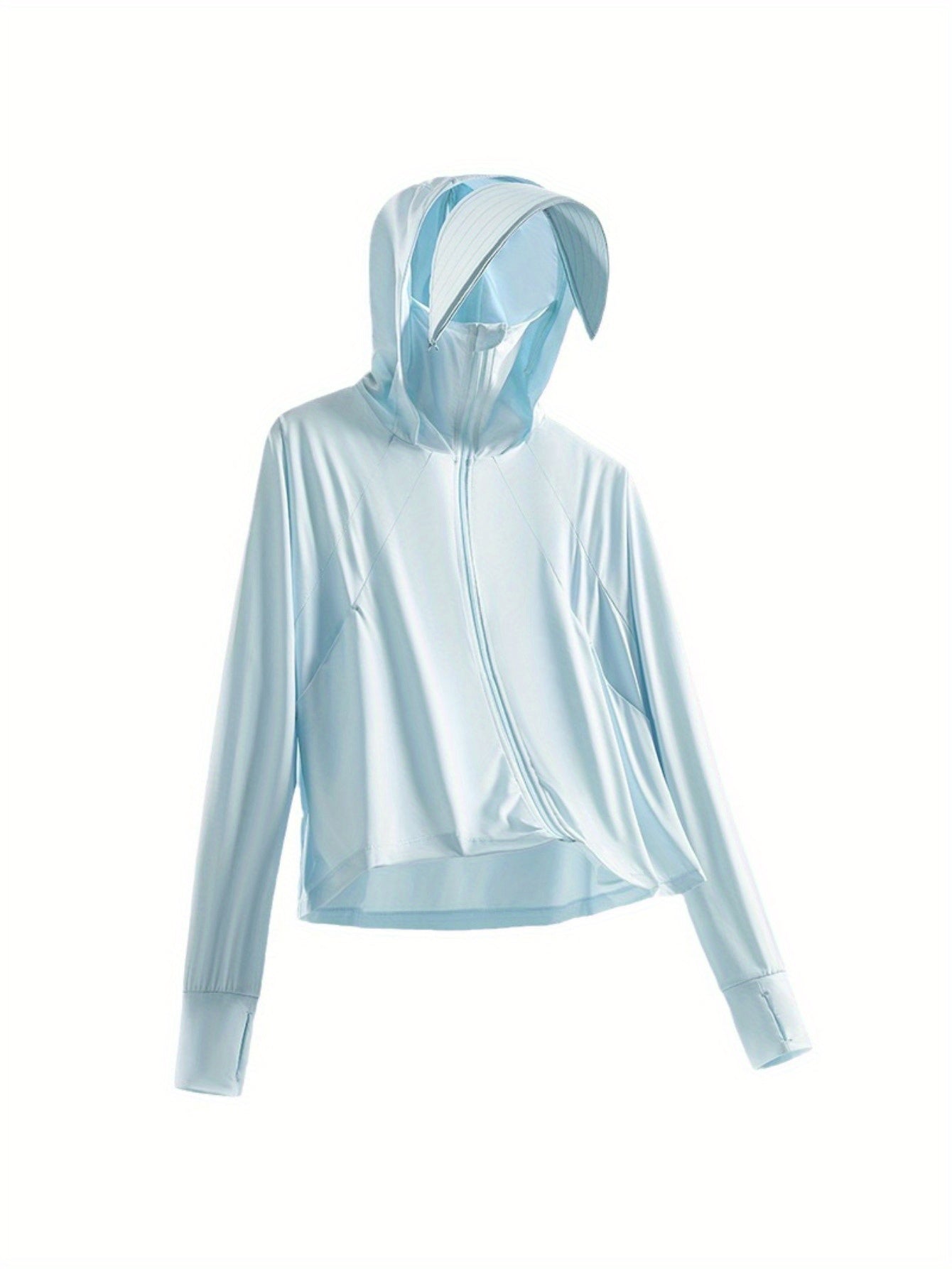 Summer sunscreen clothes, mesh patchwork breathable versatile sunscreen coat, outdoor s loose casual clothes
