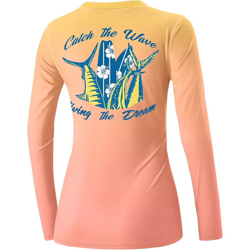 Women'S Long Sleeve Rash Guard Sun Protection Shirt - Quick-Dry, Stretchy Swim & Outdoor Performance Top with \