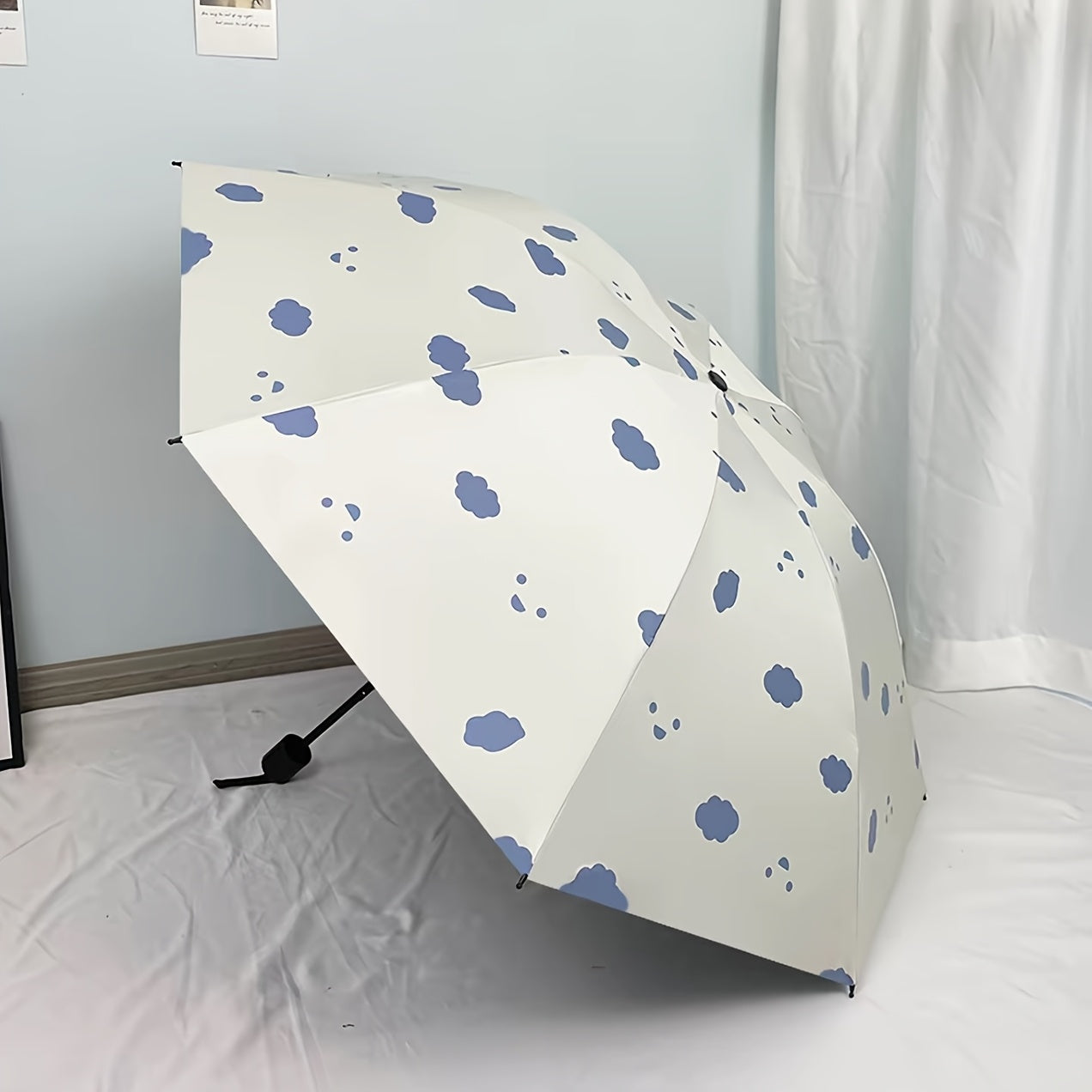 Manual Folding Umbrella - Unisex Large UV Protection Sun & Rain Dual-Use Parasol With Cartoon Design