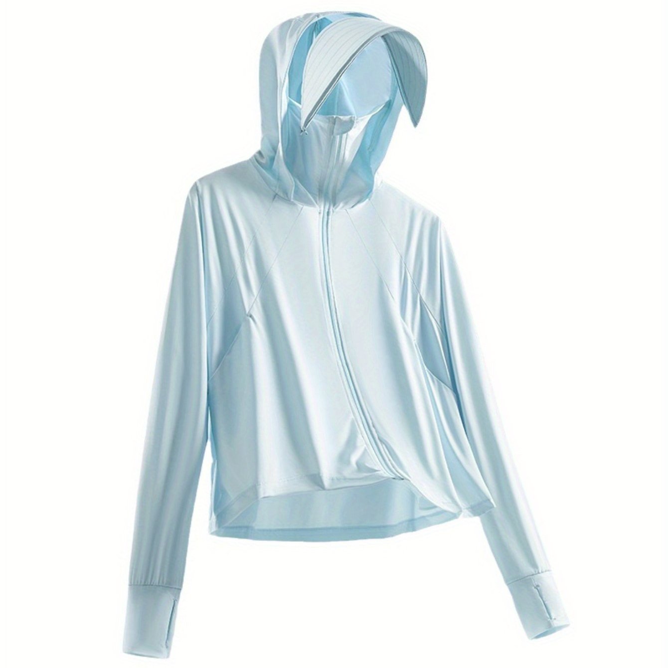 Summer sunscreen clothes, mesh patchwork breathable versatile sunscreen coat, outdoor s loose casual clothes