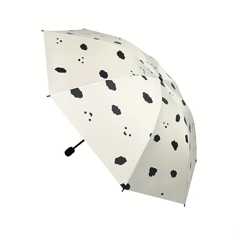 Manual Folding Umbrella - Unisex Large UV Protection Sun & Rain Dual-Use Parasol With Cartoon Design