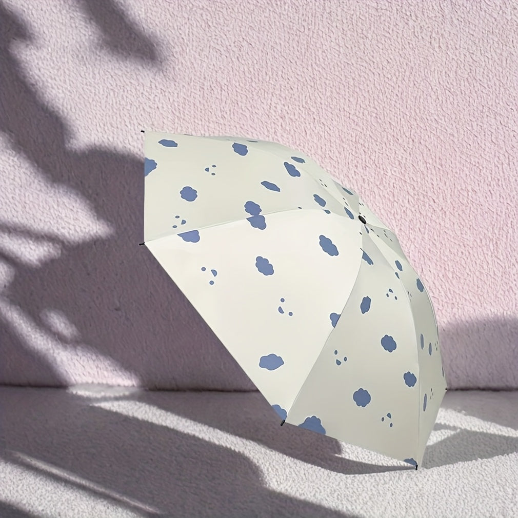Manual Folding Umbrella - Unisex Large UV Protection Sun & Rain Dual-Use Parasol With Cartoon Design
