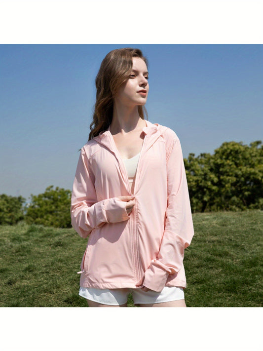 Summer sunscreen clothes, mesh patchwork breathable versatile sunscreen coat, outdoor s loose casual clothes