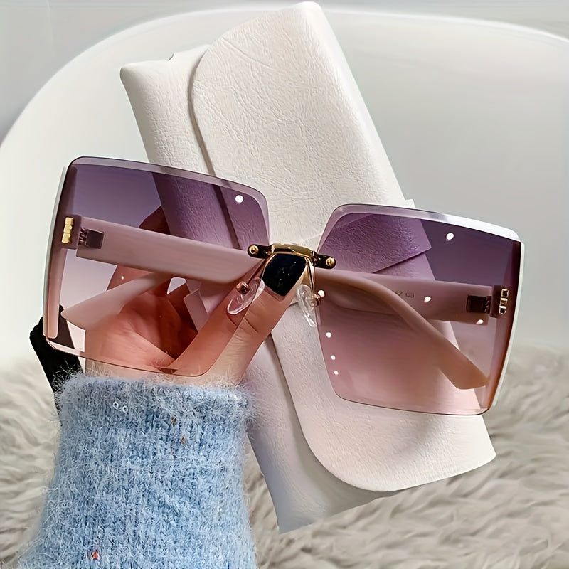 Large Frame Retro Glasses Retro Square Glasses, Popular Large Frame Glasses, Polarized Glasses For Women