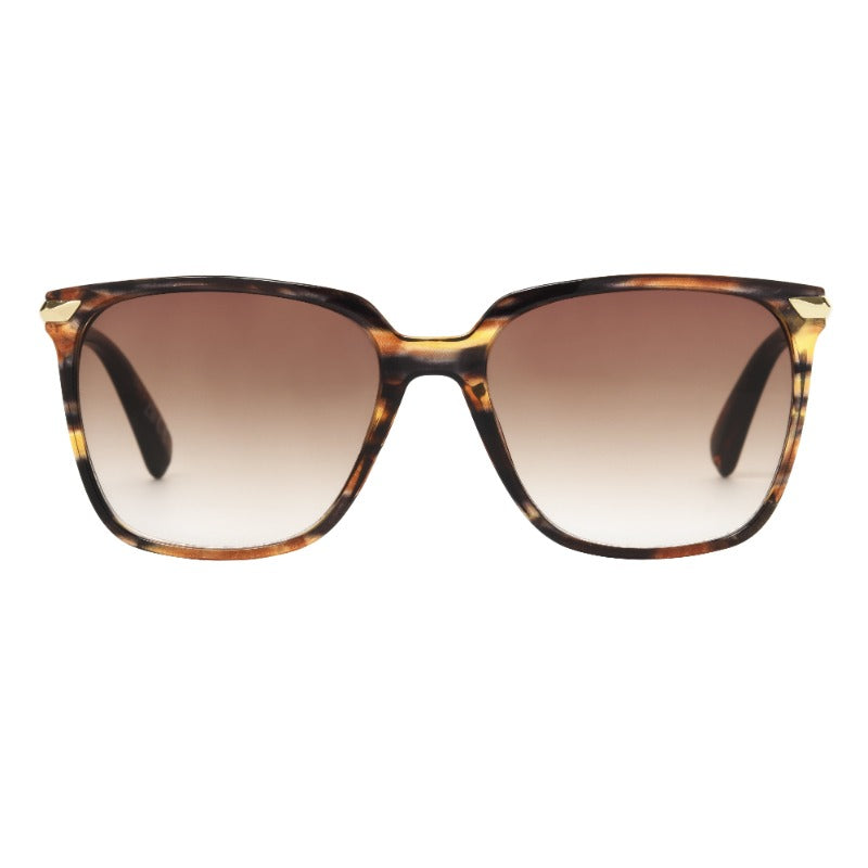 Women's Square Fashion Fashion Glasses Brown